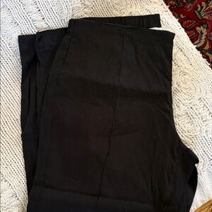 J. Jill Black linen stretch Capris size L tall